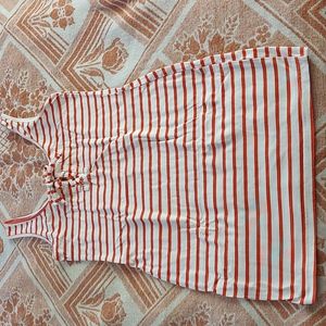 Striped Bodycon Lace Up Minidress NWOT